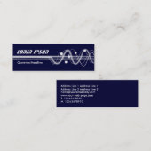 サウンドウェーブII – ダークネイビーブルー スキニー名刺 (正面/裏面)