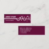 サウンドウェーブII -深いクリムゾン スキニー名刺 (正面/裏面)