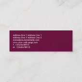 サウンドウェーブII -深いクリムゾン スキニー名刺 (裏面)