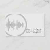サウンドエンジニはっきりしたニアサウンドウェーブアイコン音楽 名刺 (正面)