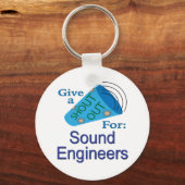 サウンドエンジニアに声を出す キーホルダー (正面)