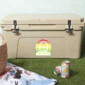 サウンドエンジニアのレトロなサンセットヘッドフォンレベル シール (クーラー)