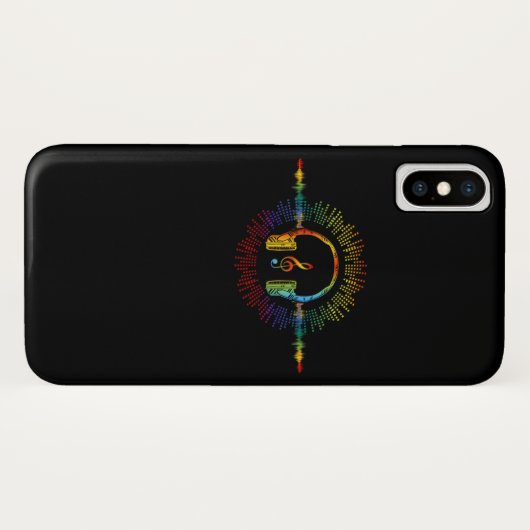 サウンドエンジニアオーディオウェーブオーディオエンジニアミュージック Case-Mate iPhoneケース (裏面(横))