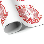 サウンドエンジニアオーディオエンジニおもしろいア ラッピングペーパー (ロールコーナー)