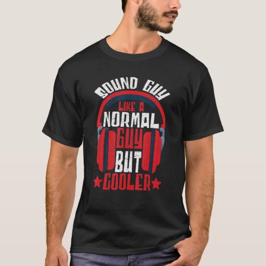 サウンドエンジニアサウンド男のような通常の男のオーディオE Tシャツ (正面)