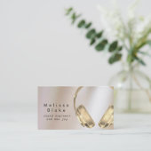 サウンドエンジニアディーフェイクケイ金属効果 名刺 (スタンド正面)