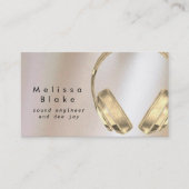 サウンドエンジニアディーフェイクケイ金属効果 名刺 (正面)