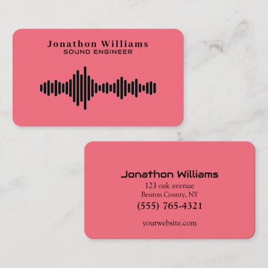 サウンドエンジニアディーJay 名刺 (正面/裏面)