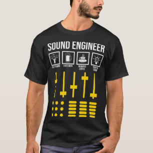 サウンドエンジニアデイプランオーディオ録音 Tシャツ