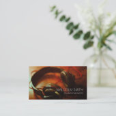 サウンドエンジニアヘッドフォンのクローズアップ 名刺 (スタンド正面)