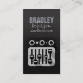 サウンドエンジニアリングオーディオエンジニア名刺 名刺 (正面)