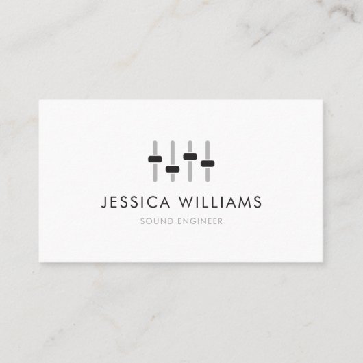 サウンドエンジニア 名刺 (正面)