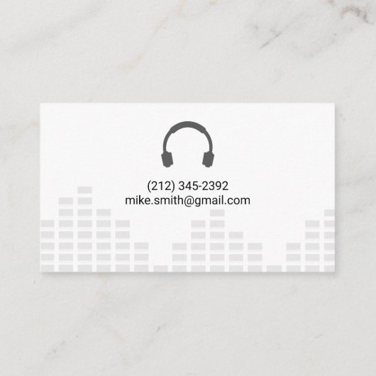 サウンドエンジニア | 音楽カラフルノートロゴ 名刺 (裏面)