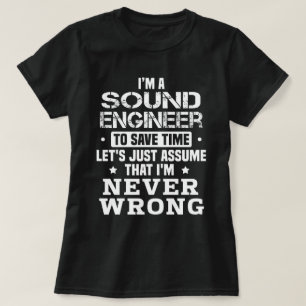 サウンドエンジニア Tシャツ