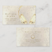 サウンドエンジニアdee jayフェイク金ゴールドヘッドフォン 名刺 (正面/裏面)