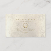 サウンドエンジニアdee jayフェイク金ゴールドヘッドフォン 名刺 (裏面)