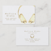 サウンドエンジニアdee jayフェイク金ゴールド 名刺 (正面/裏面)