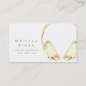 サウンドエンジニアdee jayフェイク金ゴールド 名刺 (正面)