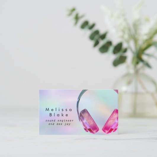 サウンドエンジニアdee jay 名刺 (スタンド正面)