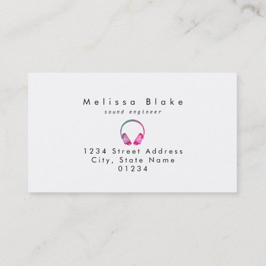 サウンドエンジニアdee jay 名刺 (裏面)