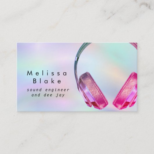 サウンドエンジニアdee jay 名刺 (正面)