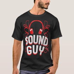 サウンドガイデザインオーディオエンジニアヘッドホンレコーディング Tシャツ