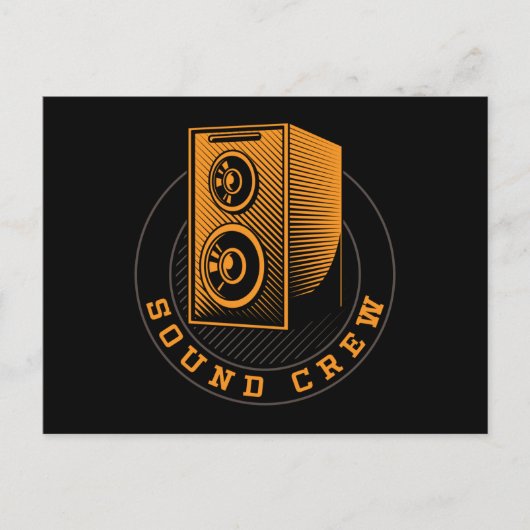 サウンドクルーのスピーカーオーディオ専門オーディオ ポストカード (正面)