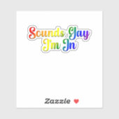 サウンドゲイに参加 – LGBTQプライド シール (シート)