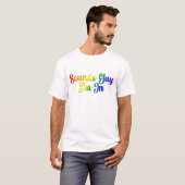 サウンドゲイに参加 – LGBTQプライド Tシャツ (正面フル)