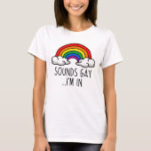 サウンドゲイイインキュートレインボー Tシャツ (正面)