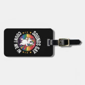 サウンドゲイユニコーンレインボーLGBTQプライドで私をカウント ラゲッジタグ (正面横)