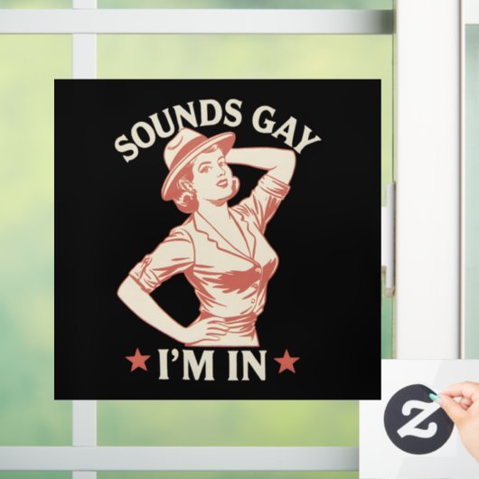 サウンドゲイレズビアン女性のカーボーイハウディLGBTQ ウィンドウサイン (ホーム)