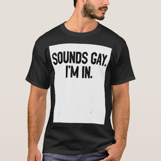 サウンドゲイ私はプライドレインボーラブ同性愛者ダイバーシ Tシャツ (正面)