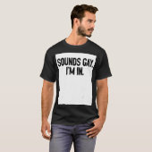 サウンドゲイ私はプライドレインボーラブ同性愛者ダイバーシ Tシャツ (正面フル)