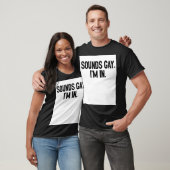 サウンドゲイ私はプライドレインボーラブ同性愛者ダイバーシ Tシャツ (ユニセックス)