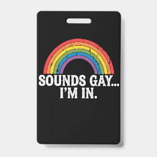 サウンドゲイ私はレインボーLGBTQヴィンテージレトロ バッジ