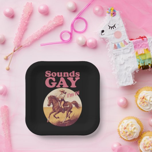 サウンドゲイ私はレズビアン西部のプライドの進歩にいる ペーパープレート (パーティー)