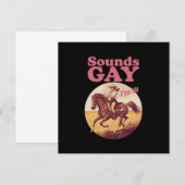 サウンドゲイ私はレズビアン西部のプライドの進歩にいる 招待状 (正面/裏面)