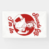 サウンドゲイ私はヴィンテージレズビアン女性のカーボーイハウディ 横断幕 (横)