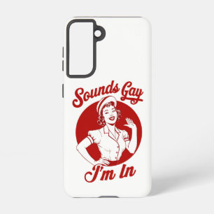 サウンドゲイ私はヴィンテージレズビアン女性のカーボーイハウディ SAMSUNG GALAXY S21ケース