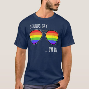 サウンドゲイ私はLGBTおもしろいのプライドギフトRainbow Su Tシャツ