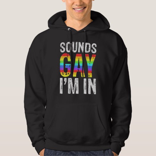 サウンドゲイ私はLgbtのプライド パーカ (正面)