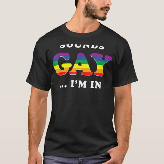 サウンドゲイ私はLgbtのプライド Tシャツ (正面)