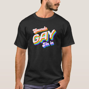 サウンドゲイ私はLgbtサポートプライド Tシャツ