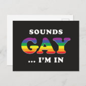 サウンドゲイ...私は入っている ポストカード (正面/裏面)