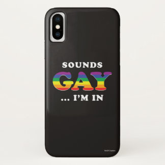 サウンドゲイ...私は入っている iPhone X ケース