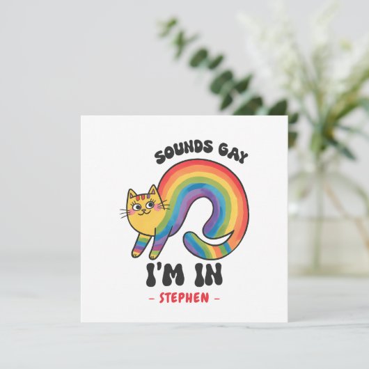 サウンドゲイ、私は入っている – Rainbow Cat LGBTQプライド (スタンド正面)