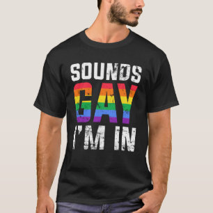 サウンドゲイI M in Month Human 誇りを持った Rights Ally Qu Tシャツ
