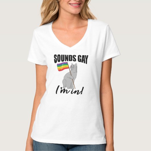 サウンドゲイI'In Cat Tシャツ (正面)