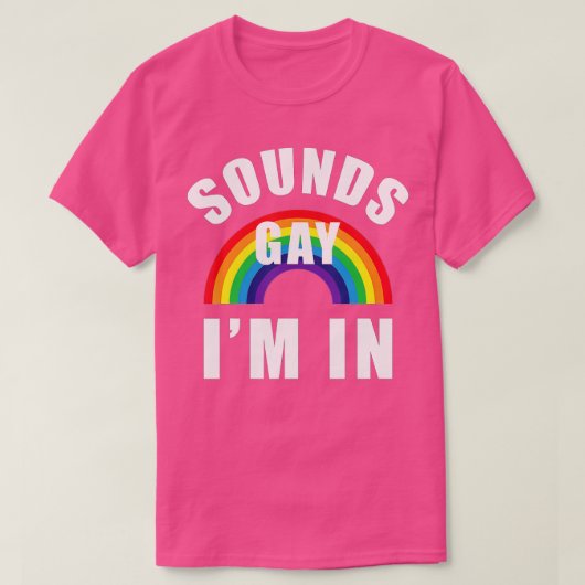 サウンドゲイImおもしろいインLGBゲイレズビアンバイセクシャル Tシャツ (デザイン正面)